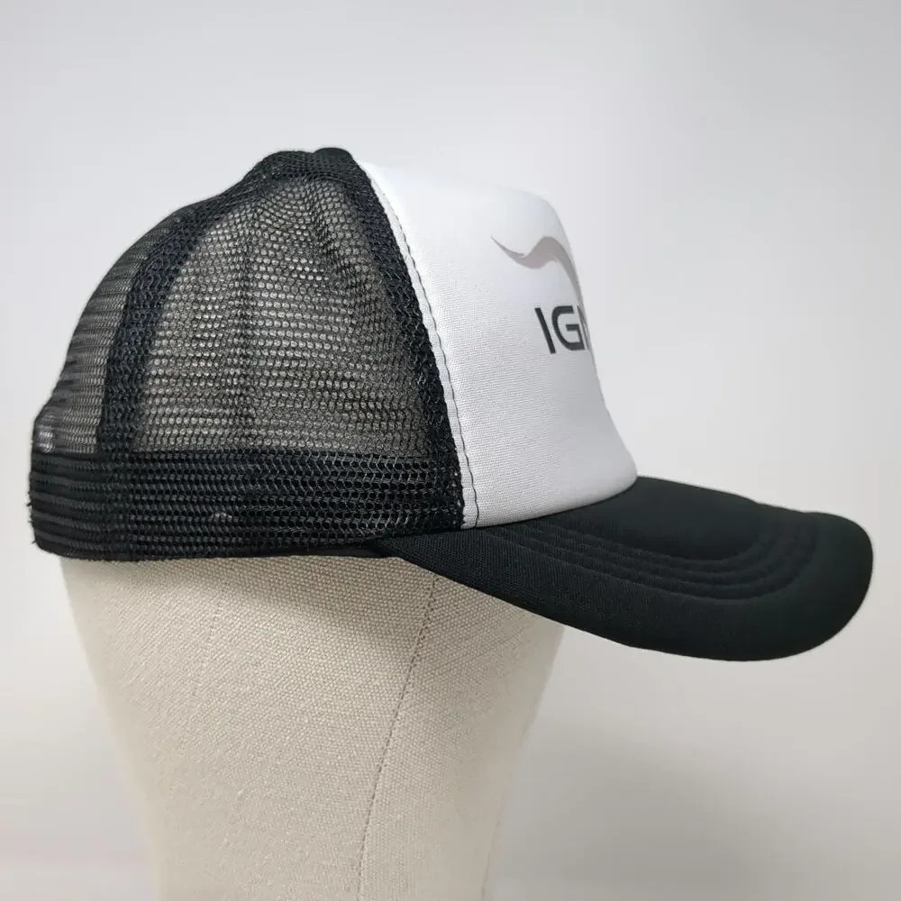 Trucker Hat Black One Size Ignite Animal Skull Mesh Back Snapback Foam Front hat